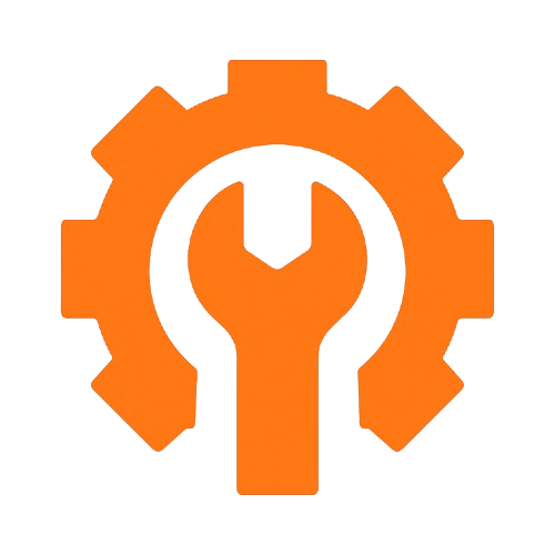 Wrench inside gear symbolizing technical support services