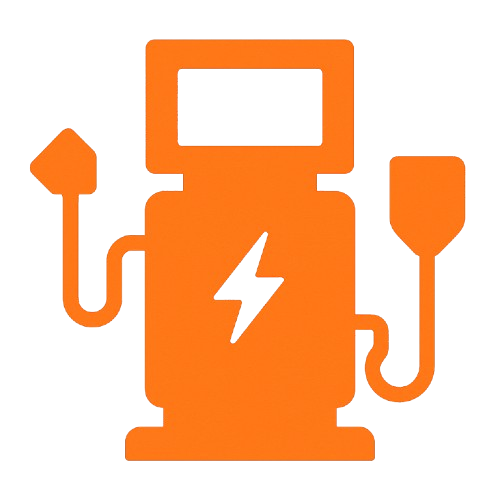 Electric charging station icon for EV electronics