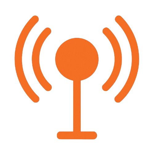 Antenna signal icon for IoT and wireless modules