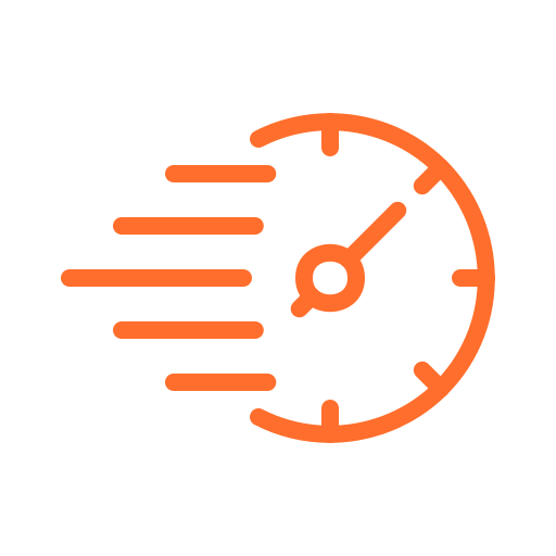 Speed icon indicating fast project turnaround